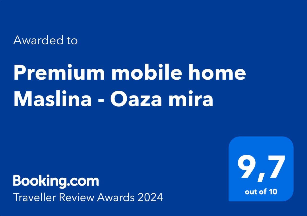 Premium Mobile Home Maslina - Oaza Mira Drage Kültér fotó